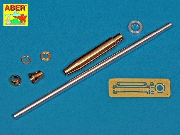 Aber 35L-313 Barrel for British 17pdr Anti-Tank Gun Mk.I with ball-shaped muzzle brake / Lufa do angielskiej 17 funtowej przeciw-pancernej armaty Mk.I z kulistym hamulcem wylotowym 1/35