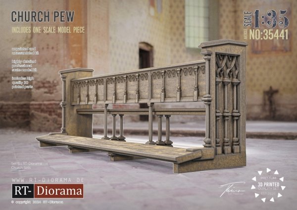 RT-Diorama 35441 Church Pew 1/35