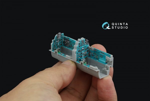 Quinta Studio QD48447 MiG-21UM 3D-Printed coloured Interior on decal paper (Trumpeter) 1/48