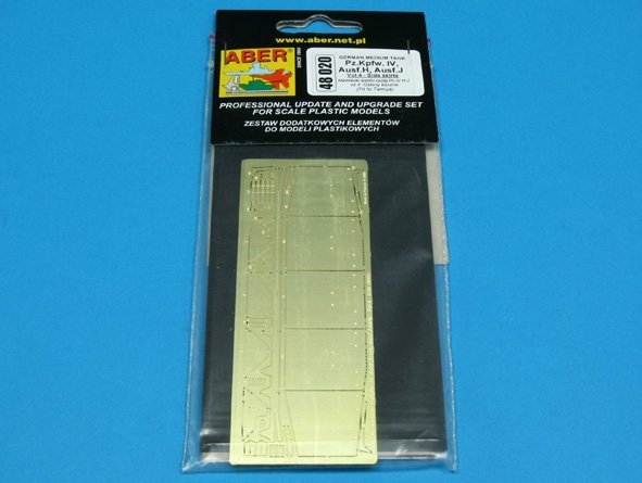 Aber 48020 German medium tank Pz.Kpfw. IV, Ausf. H, J early - vol. 4 - additional set - side skirts (1:48)