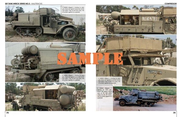 Desert Eagle Publishing DEP-TWR3 HALF TRACK WRECKS – SPECIAL HALFTRACKS USED BY THE IDF. PART 3