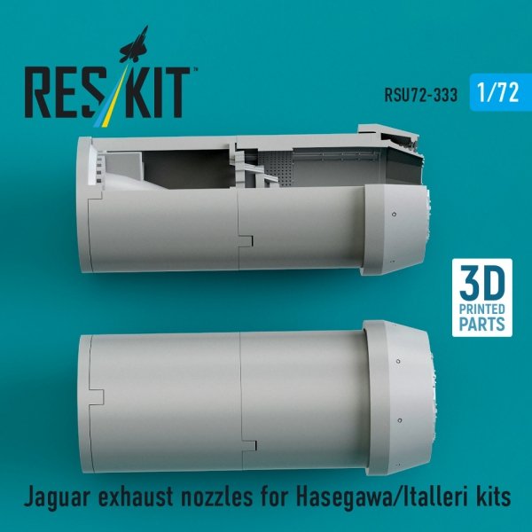 RESKIT RSU72-0333 Jaguar exhaust nozzles for Hasegawa/Italleri kits (3D Printed) (1/72)