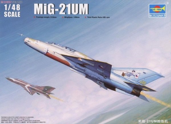 Trumpeter 02865 MiG-21UM Mongol B (1:48)