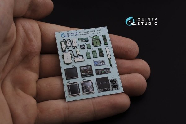 Quinta Studio QD35023 K-4386 Typhoon VDV 3D-Printed &amp; coloured Interior on decal paper (for MENG kit) 1/35