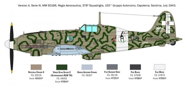 Italeri 2519 Macchi C.205 Veltro 1/32