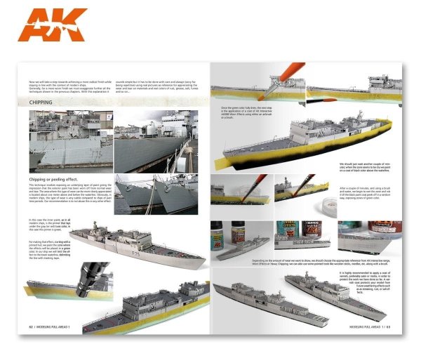 AK Interactive AK098 MODELLING FULL AHEAD 1 / KNOX &amp; BALEARES CLASS EN