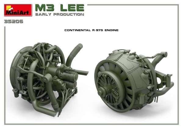 Miniart 35206 M3 Lee early prod. w/interior 1/35