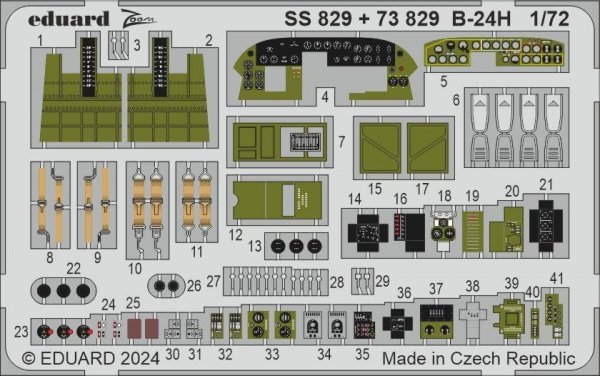 Eduard BIG72183 B-24H AIRFIX 1/72