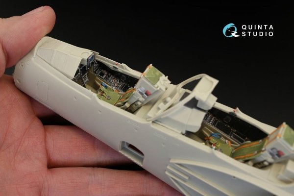 Quinta Studio QD32014 Mirage 2000B-5 (2000-5BGM Mk2) 3D-Printed &amp; coloured Interior on decal paper (for Kitty Hawk kit) 1/32