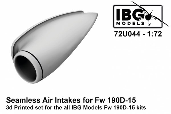 IBG 72U044 Seamless Air Intakes for Fw 190D-15 1/72