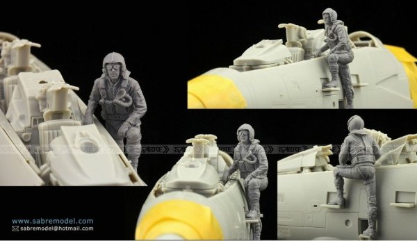 Sabre 4801 U.S.Navy F-14A &quot;Tomcat&quot; Pilot Team (1980s) 1/48