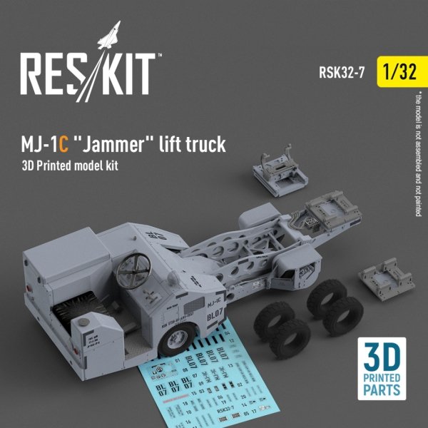 RESKIT RSK32-0007 MJ-1C "Jammer" lift truck  (3D Printed model kit) (1/32)