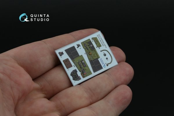 Quinta Studio QD72182 P-51D Mustang Late 3D-Printed &amp; coloured Interior on decal paper (Eduard) 1/72