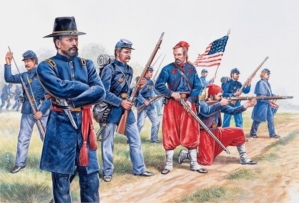 Italeri 6012 Union Infantry and Zuaves