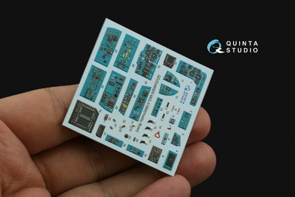 Quinta Studio QDS-48505 MiG-31BM 3D-Printed &amp; coloured Interior on decal paper (Hobby Boss) (Small version) 1/48