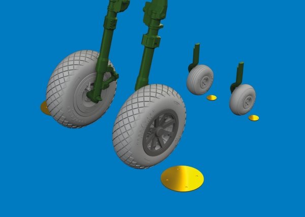 Eduard 6481057 P-40E wheels diamond tread Eduard 1/48