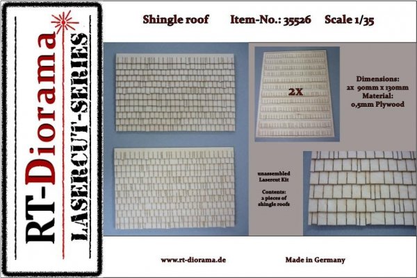 RT-Diorama 35526 Shingle roof Set 1/35