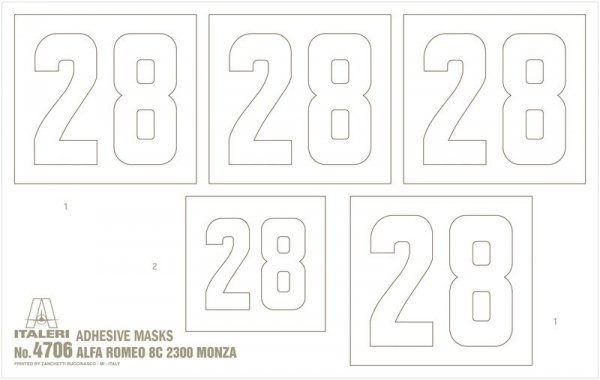 Italeri 4706 ALFA ROMEO 8C 2300 Monza 1/12