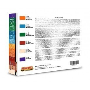 Lifecolor ES02 Acrylic paint Basic Matt Colors Set 2 6x22ml