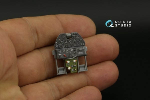 Quinta Studio QD32137 P-40E/K 3D-Printed &amp; coloured Interior on decal paper (Hasegawa) 1/32