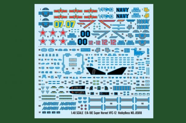Hobby Boss 85818 F/A-18E Super Hornet VFC-12 1/48