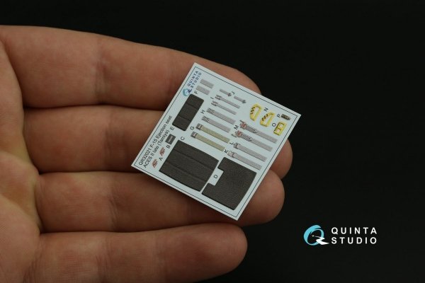 Quinta Studio QD32157 F-15C Late/F-15J late 3D-Printed &amp; coloured Interior on decal paper (Tamiya) 1/32