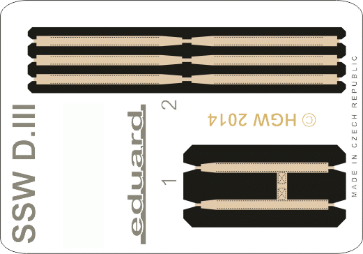 Eduard 49070 SSW D. III seatbelts FABRIC 1/48 EDUARD