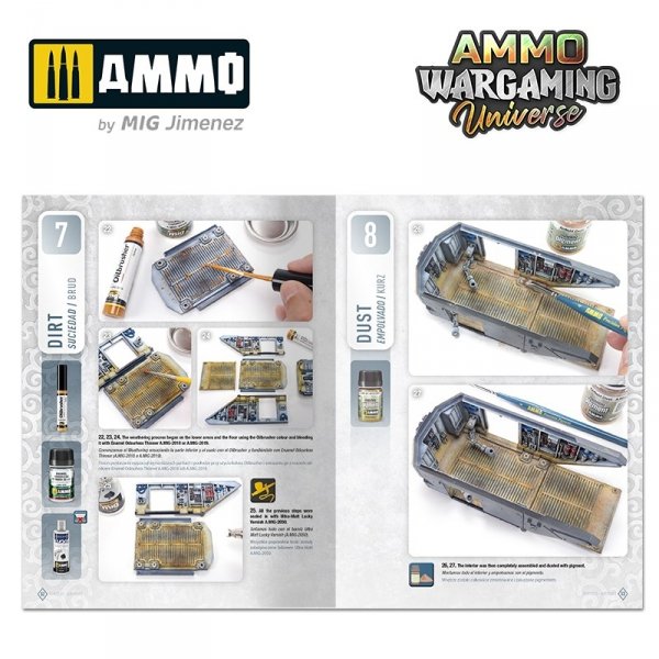 Ammo of Mig 6927 AMMO WARGAMING UNIVERSE Book 08 - Aircraft and Spaceship Weathering (English, Castellano, Polski)