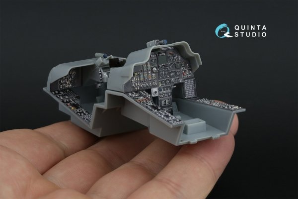 Quinta Studio QDS-35132 AH-64A 3D-Printed coloured Interior on decal paper (Trumpeter) (Small version) 1/35