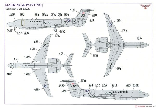 Sova 72017 Gulfstream G-550 J-STARS 1/72