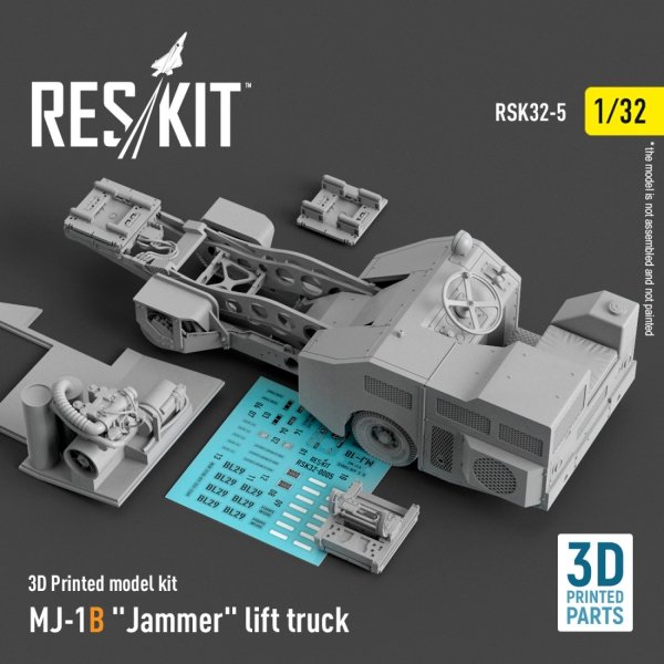 RESKIT RSK32-0005 MJ-1B "Jammer" lift truck (3D Printed model kit) (1/32)