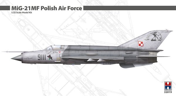 Hobby 2000 32019 MiG-21MF Polish Air Force (TRUMPETER + CARTOGRAF + MASKI ) 1/32