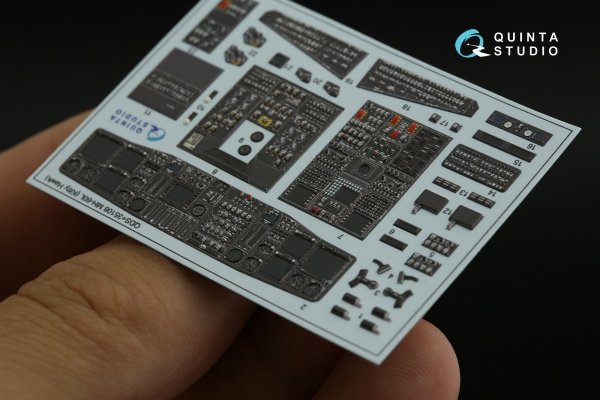 Quinta Studio QDS+35108 MH-60L 3D-Printed &amp; coloured Interior on decal paper (Kitty Hawk) (with 3D-printed resin parts) (small version) 1/35