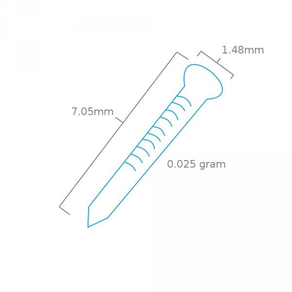 Modelcraft PPU8174-PB Black Pins For Pin Pusher PPU8174 (7.5mm) x 100