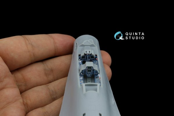 Quinta Studio QD+72177 Su-30MKK 3D-Printed &amp; coloured Interior on decal paper (Trumpeter) (with 3D-printed resin part) 1/72