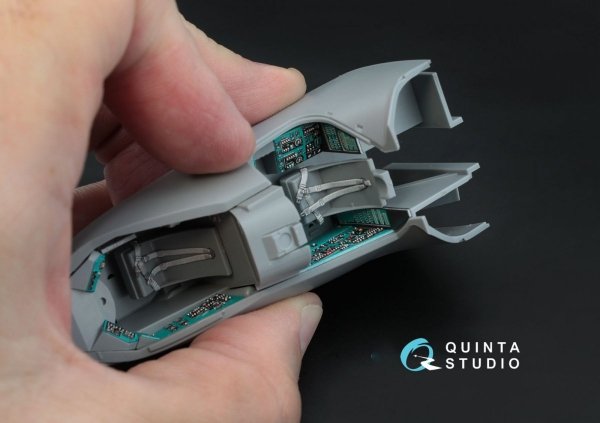 Quinta Studio QD48026 Mi-24V 3D-Printed &amp; coloured Interior on decal paper (for Zvezda kit) 1/48
