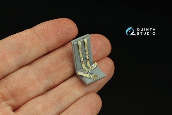 Quinta Studio QR+35027 WWII Luftwaffe fighter seatbelts (with metal buckles) (All kits) 1/35