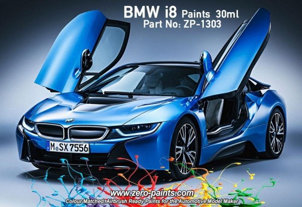Zero Paints ZP-1303-GR BMW i8 Sophisto Grey 30ml