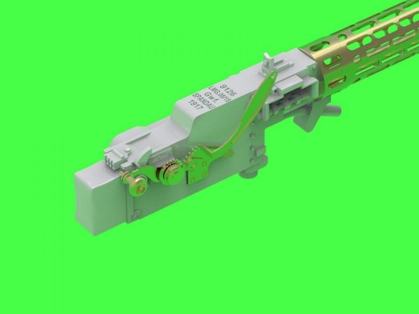 Master AM-32-121 Niemiecki karabin maszynowy z I w.św. Spandau LMG 8/15 (2szt.) (elementy żywiczne, toczone i fototrawione) 1/32