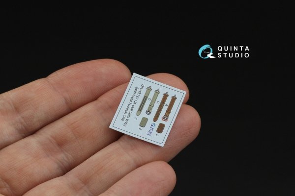 Quinta Studio QR+48123 WWII Imperial Japanese Army seat belts (3D decal with metal buckles) (All kits) 1/48