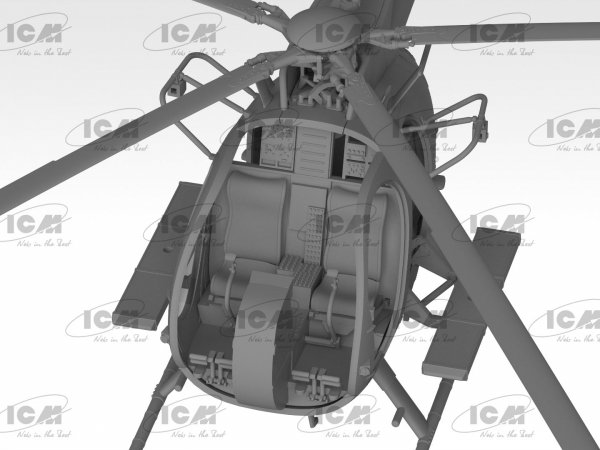 ICM 48369 MH-6J Little Bird, US Special Forces Helicopter (100% new moulds) 1/48