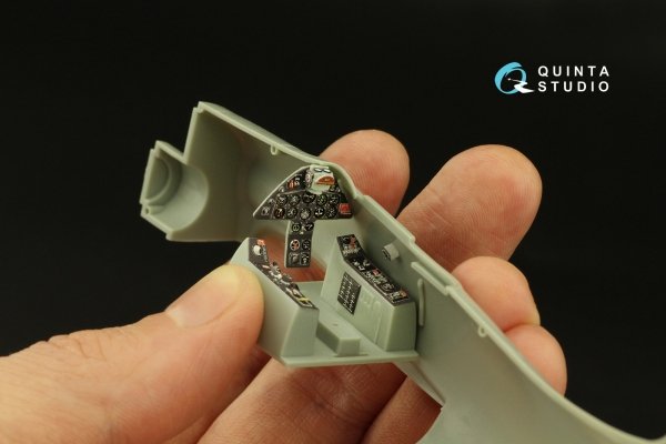 Quinta Studio QD48392 F8F-1 Bearcat 3D-Printed &amp; coloured Interior on decal paper (Academy) 1/48