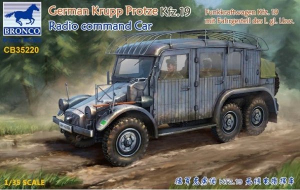 Bronco CB35220 German Krupp Protze Kfz. 19 Radio Command Car 1/35