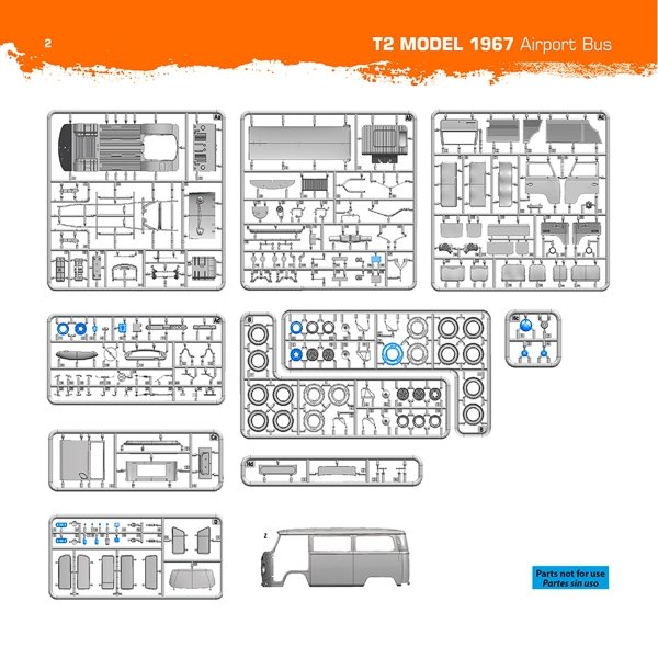 AK Interactive AK35033 T2 MODEL 1967 AIRPORT BUS 1/35