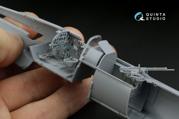 Quinta Studio QD48236 IL-2 1943 (two-seat) 3D-Printed &amp; coloured Interior on decal paper (for Zvezda kit) 1/48