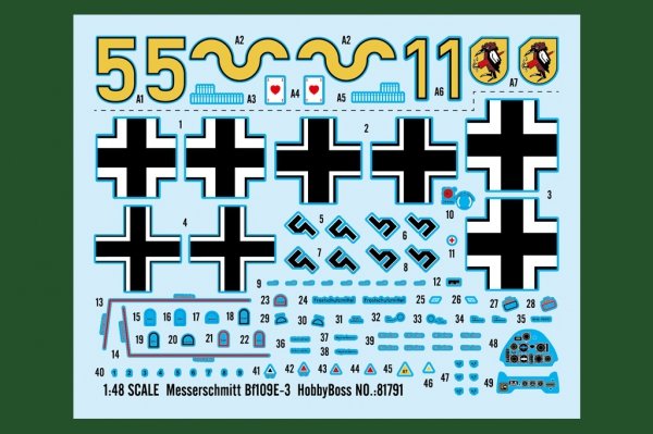 Hobby Boss 81791 Messerschmitt Bf109E-3 1/48