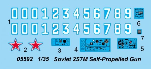 Trumpeter 05592 Soviet 2S7M Self-Propelled Gun (1:35)