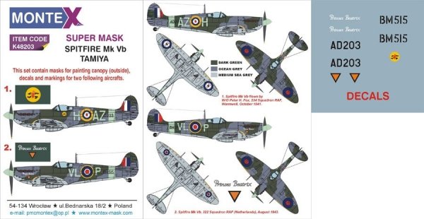 Montex K48203 SPITFIRE MK Vb 1/48