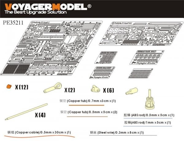 Voyager Model PE35211 WWII German Pz.Kpfw.IV Ausf.J for TAMIYA 35181 1/35