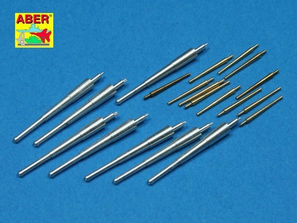 Aber 350L-42 Set of barrels 203mm x 8; 127mm x 12 for Japan Navy Saratoga, Lexington (1:350)